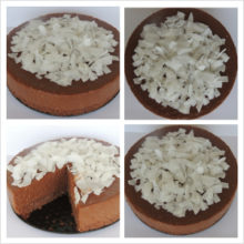 Nepečená čokoládovo – kokosová tortička