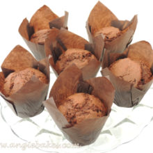 Čokoládovo-arašidové muffinky