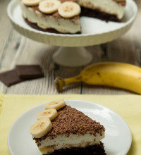 Banánovo-tvarohová tortička bez múky