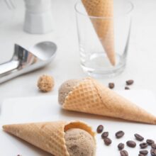 Citrónová a kávová zmrzlina