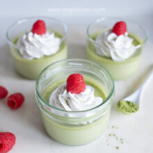 Matcha panna cotta